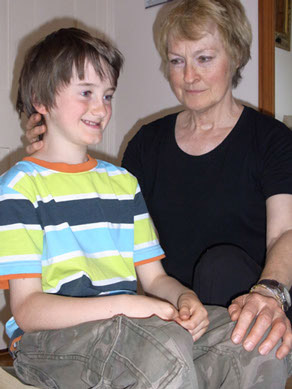 Anna Photograph with young patient